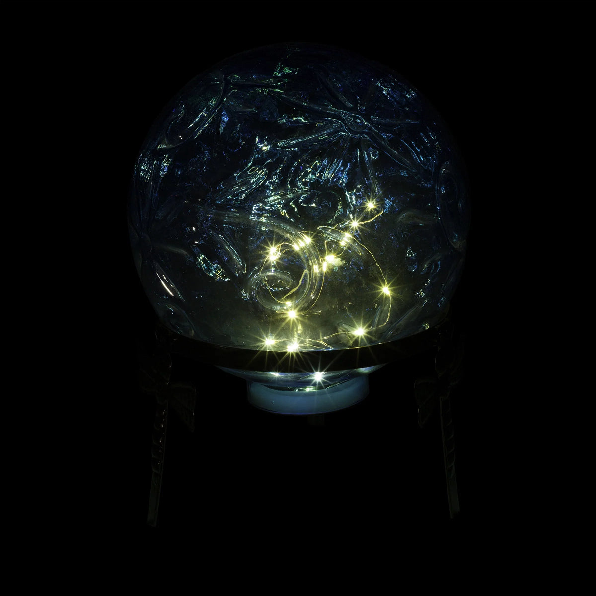 Gazing 10" W Glass L Blue H Corporation Embossed x Alpine 10" 13" Light-up x Globe,