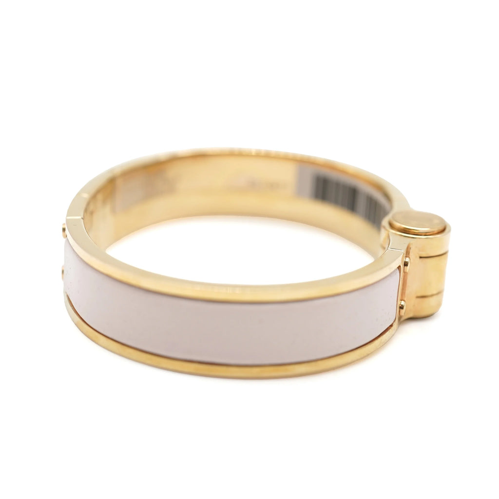 Bracelet Charniere In Uni Hinged Candeur Pre-Owned Narrow Hermes Rose