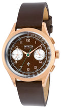 Watch Quartz Men's 37058 Brown Invicta Multifunction Vintage Dial