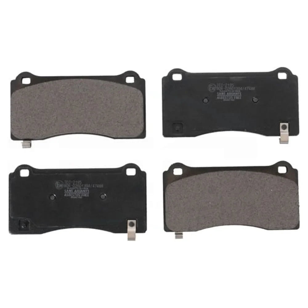 TEC-2195 Pads Brake Ceramic Calipers Gray Tesla 3 For 2017-2022 Front Painted With Disc