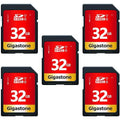 pack Card, Up Class (5x32GB) 80MB/s SDHC U1 32GB to Memory Gigastone 5 UHS-I 10 Card