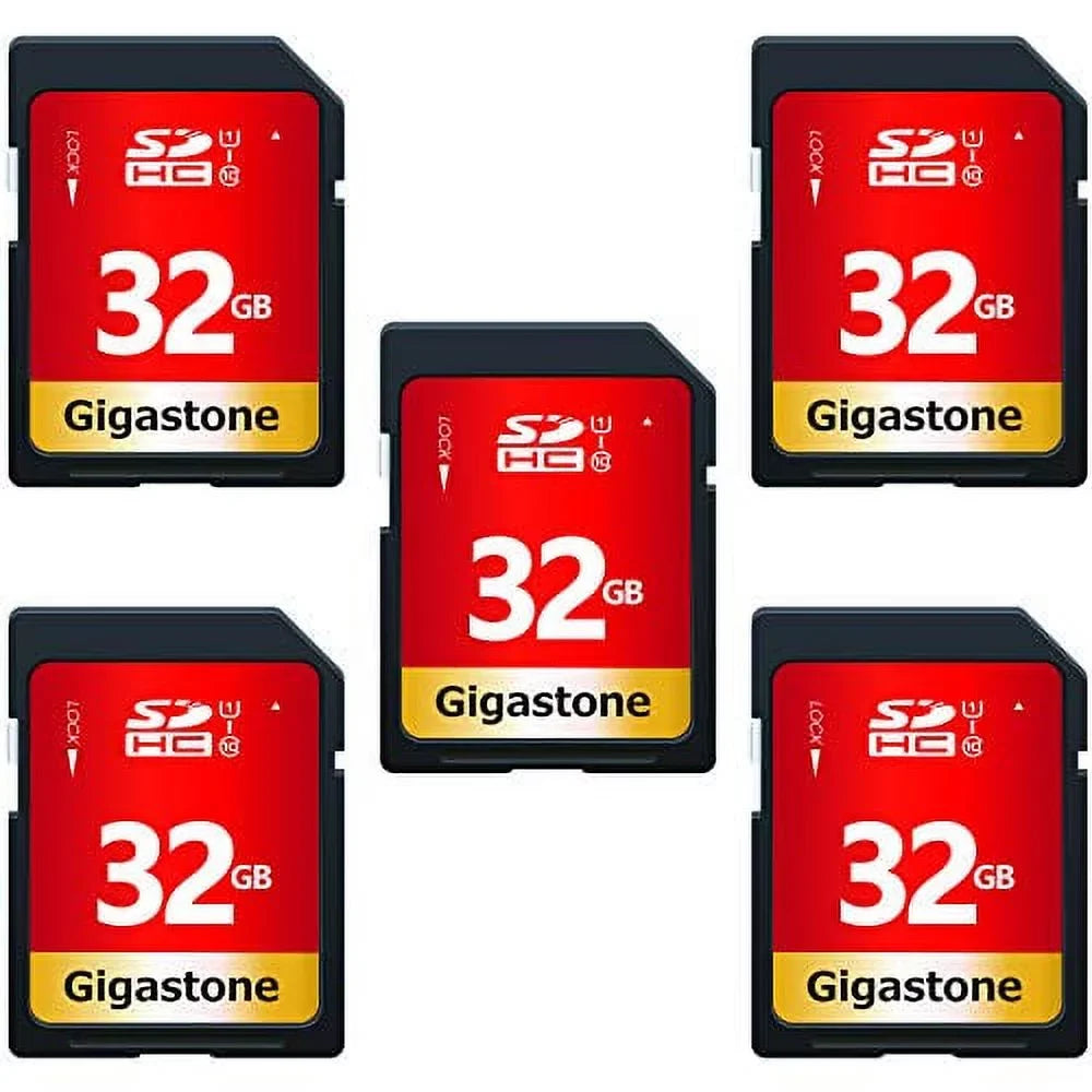 pack Card, Up Class (5x32GB) 80MB/s SDHC U1 32GB to Memory Gigastone 5 UHS-I 10 Card