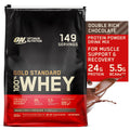 Chocolate, Rich 100% 10 Double Gold Whey Servings lb, Standard Protein Powder, 149 Nutrition, Optimum