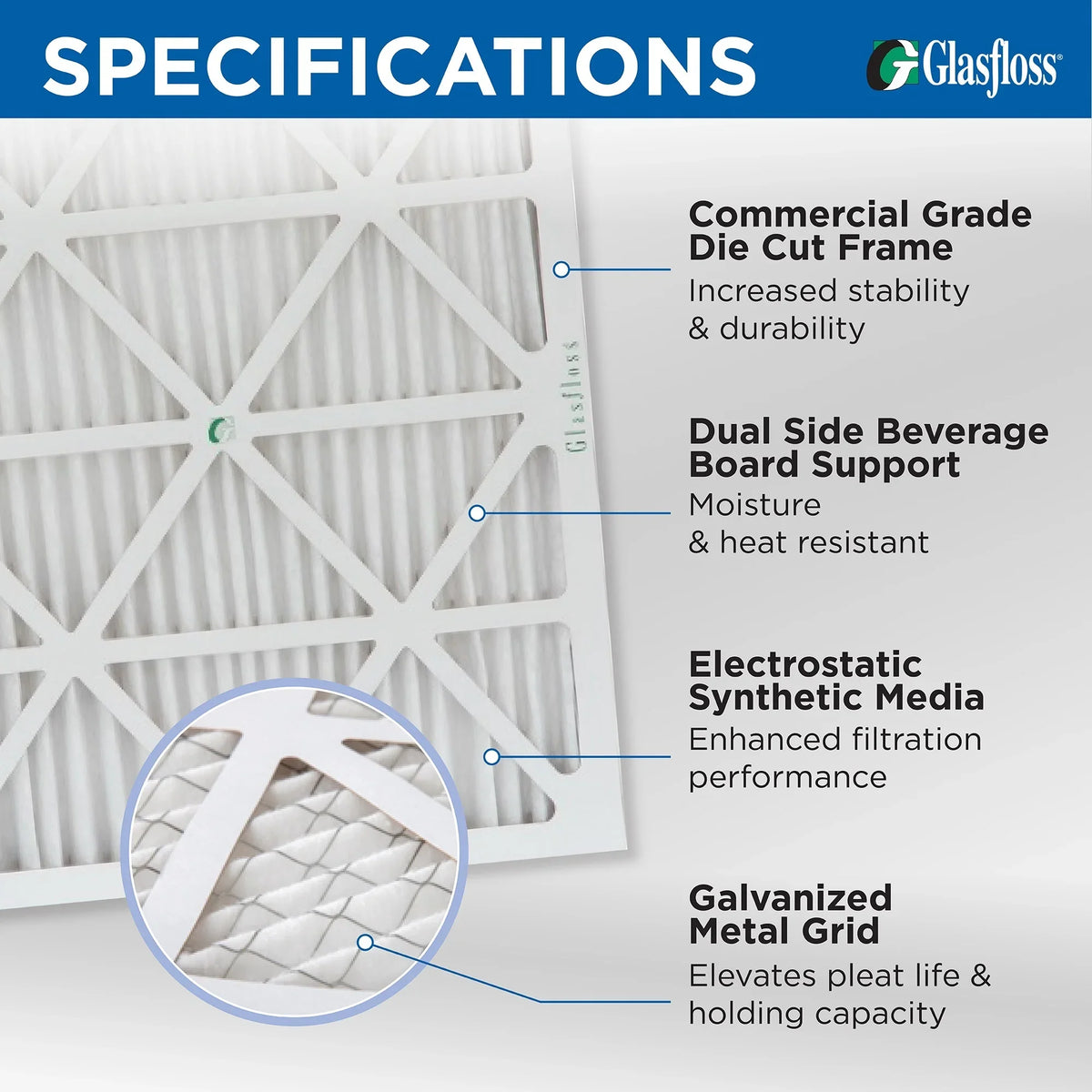 AC Filters for Bryant 23-5/16 Industries. Pack MERV filters x Glasfloss Pleated ( Payne, Replacement Carrier, & 21-1/2 1 ) 8 by Furnace Air x 10