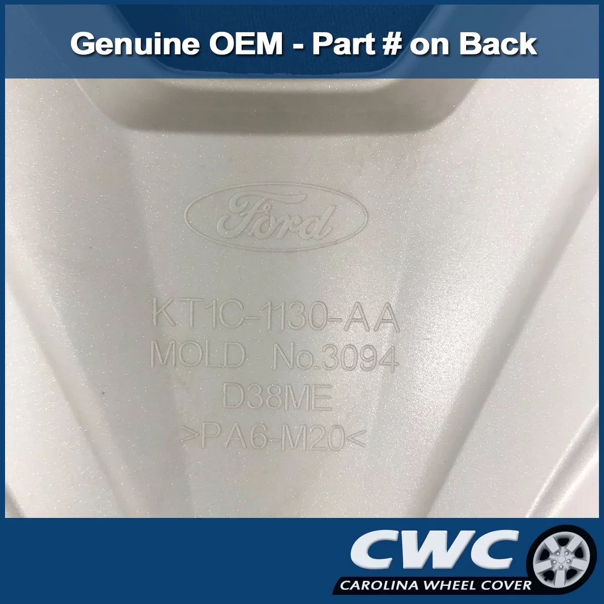 New Single 16in Genuine OEM Professionally - Refinished Cover Replacement - Ford Hubcap Connect Fits Like 2019-2022 Wheel Transit