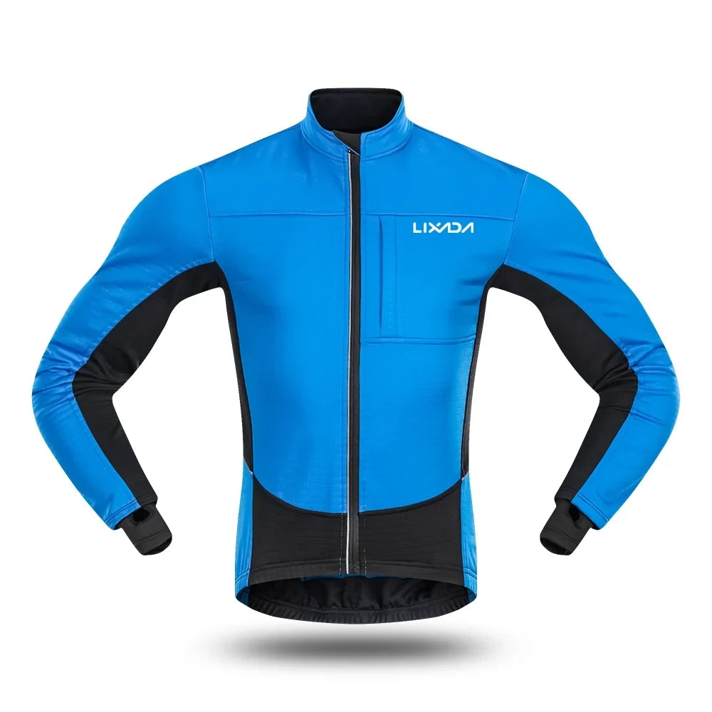 and Thermal Jacket, Men's Running. Bicycle Cycling Windproof for Coat Lixada Fleece Polar