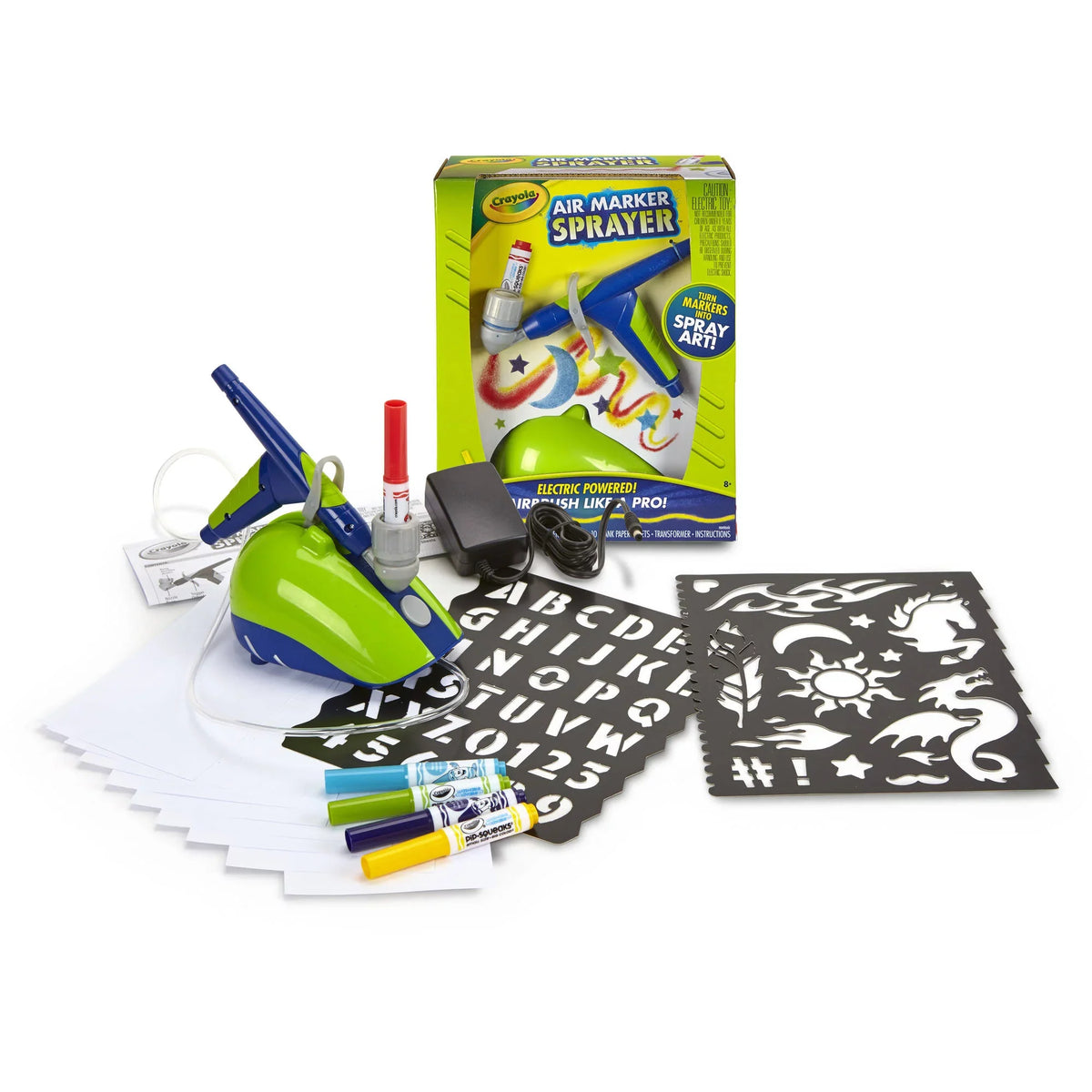 Crayola Air Pieces 18 Set, Marker Sprayer