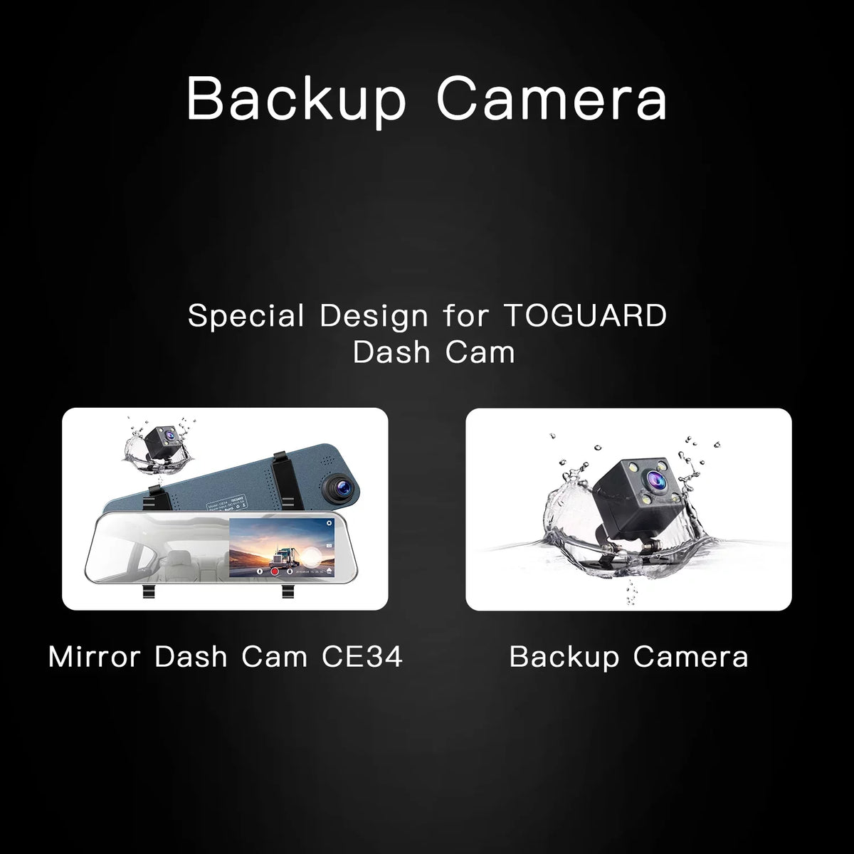 HD Dash Touch Parking 5'' Mirror G-Sensor, Monitor, Rear and Dual Parking Screen Recording, Mirror with Front TOGUARD 1080P Cam Dash Camera Loop Full Camera, Assistant for Cars, IPS Rear View