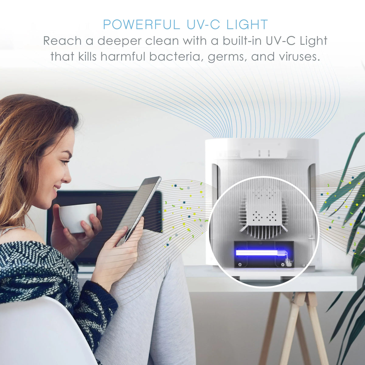 Pure True Air Enrichment HEPA Zone Purifier 3-in-1