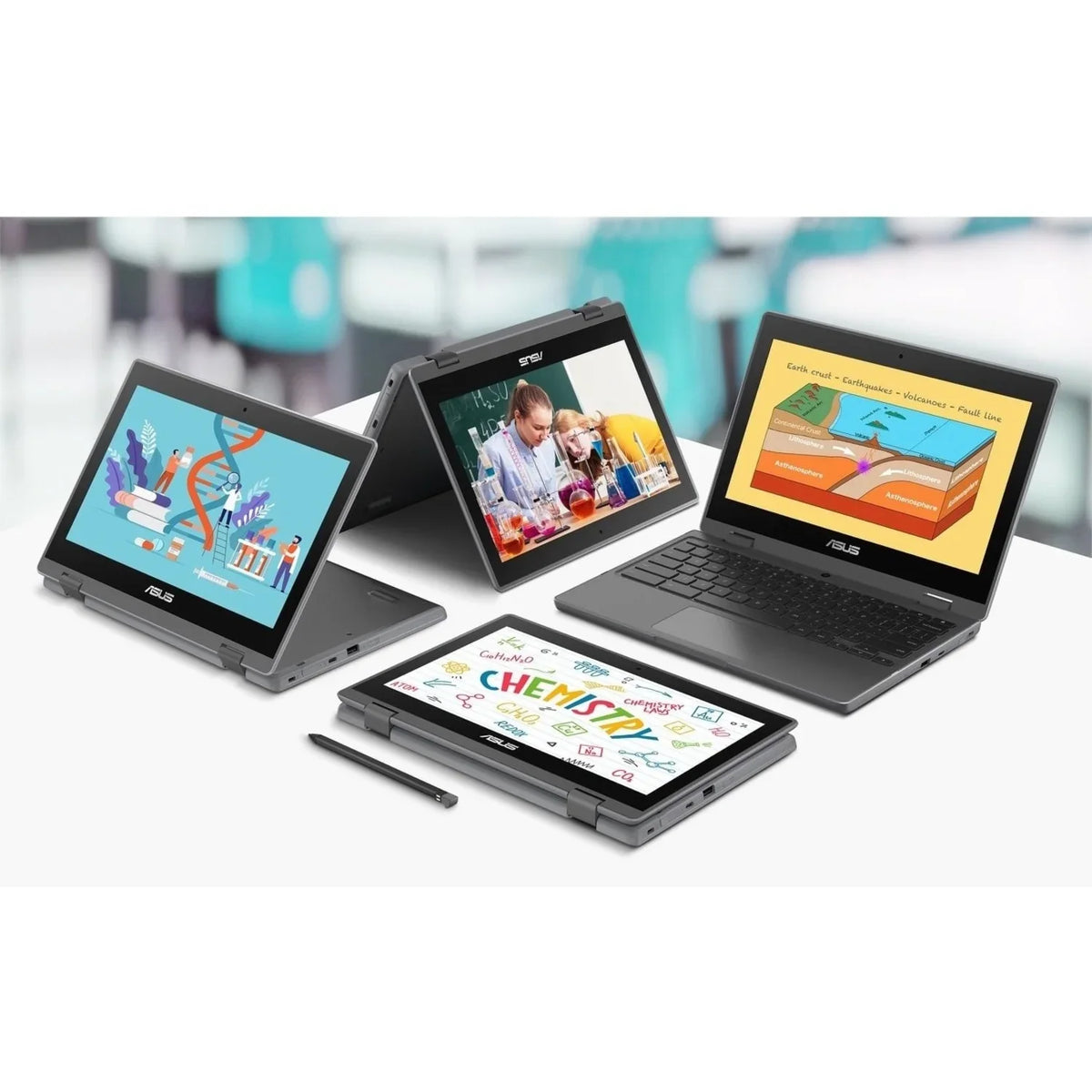 ChromeOS, 11.6" Touchscreen, N5100, CR1100FKA-YZ184T Flip Celeron Intel 64GB SSD, Asus Chromebook