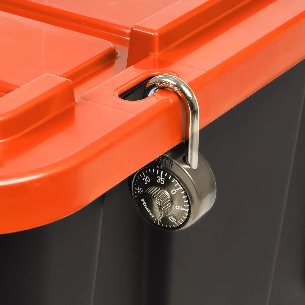 Orange Lid 3 Duty Tough Tote, Black Pack USA IRIS Utility with 108qt/27gal Heavy
