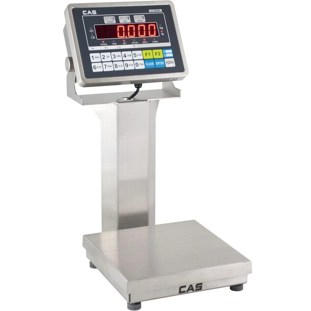 w/ NTEP Display, Checkweigher LCD IP65 0.05 Scale lb, CAS x 200 GP-15200BS, lb