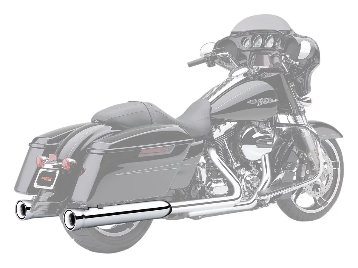 Chrome (6107) 4" Cobra Hater Mufflers Neighbor