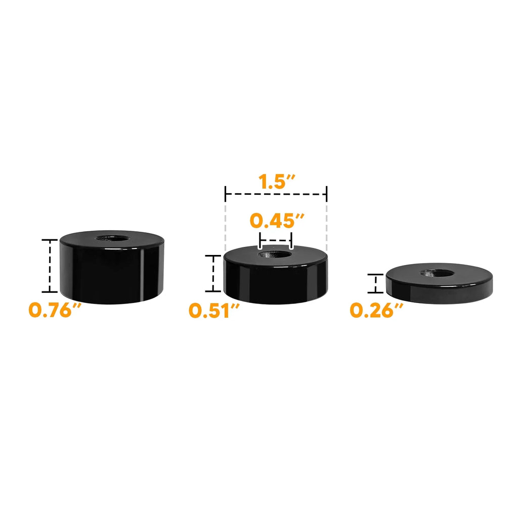 WEISEN (2 Kits - | Seat Toyota Lift 2006-2021 to FJ Seat | Sets) 1/4" Rise Spacers Fit Cruiser 1-1/2''