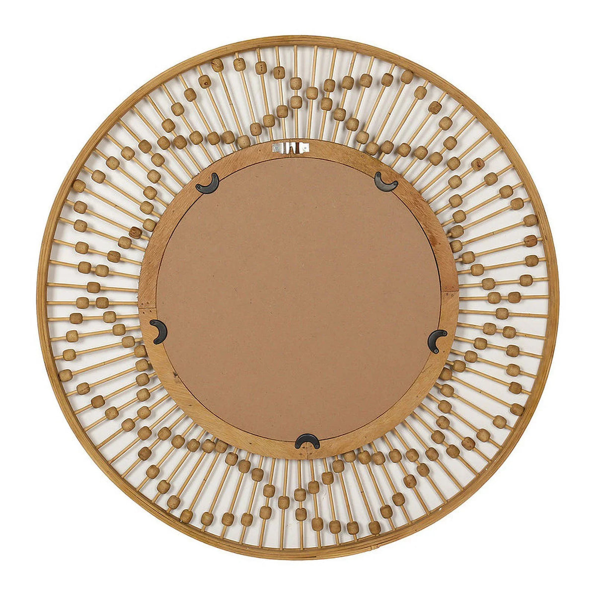 Sahara Bamboo Sunbeam Frame Mirror Wide Wall Round