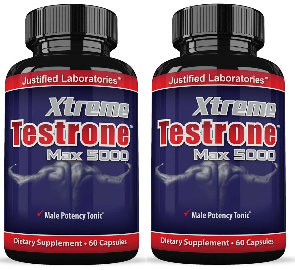 '- XTREME MAX (2 5000 Capsules TESTRONE Bottles) 60