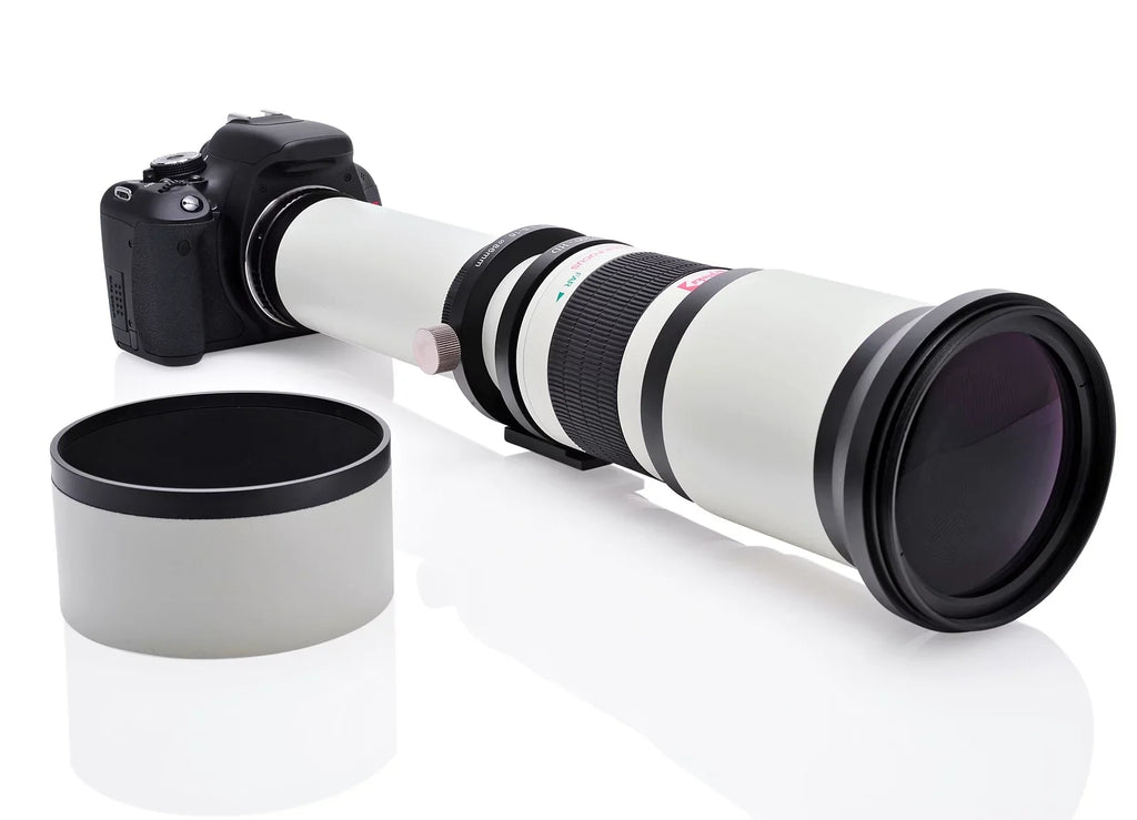 A900, Lens A700, A550, 650-1300mm UV Sony for A68, f/8 (with A55, Alpha Opteka A33, Cameras 1300-2600mm) 2x- + A580, SLR A99 A77, A560, Digital II, A99, A35, A57, A37, A65, Manual A390 Telephoto A58,