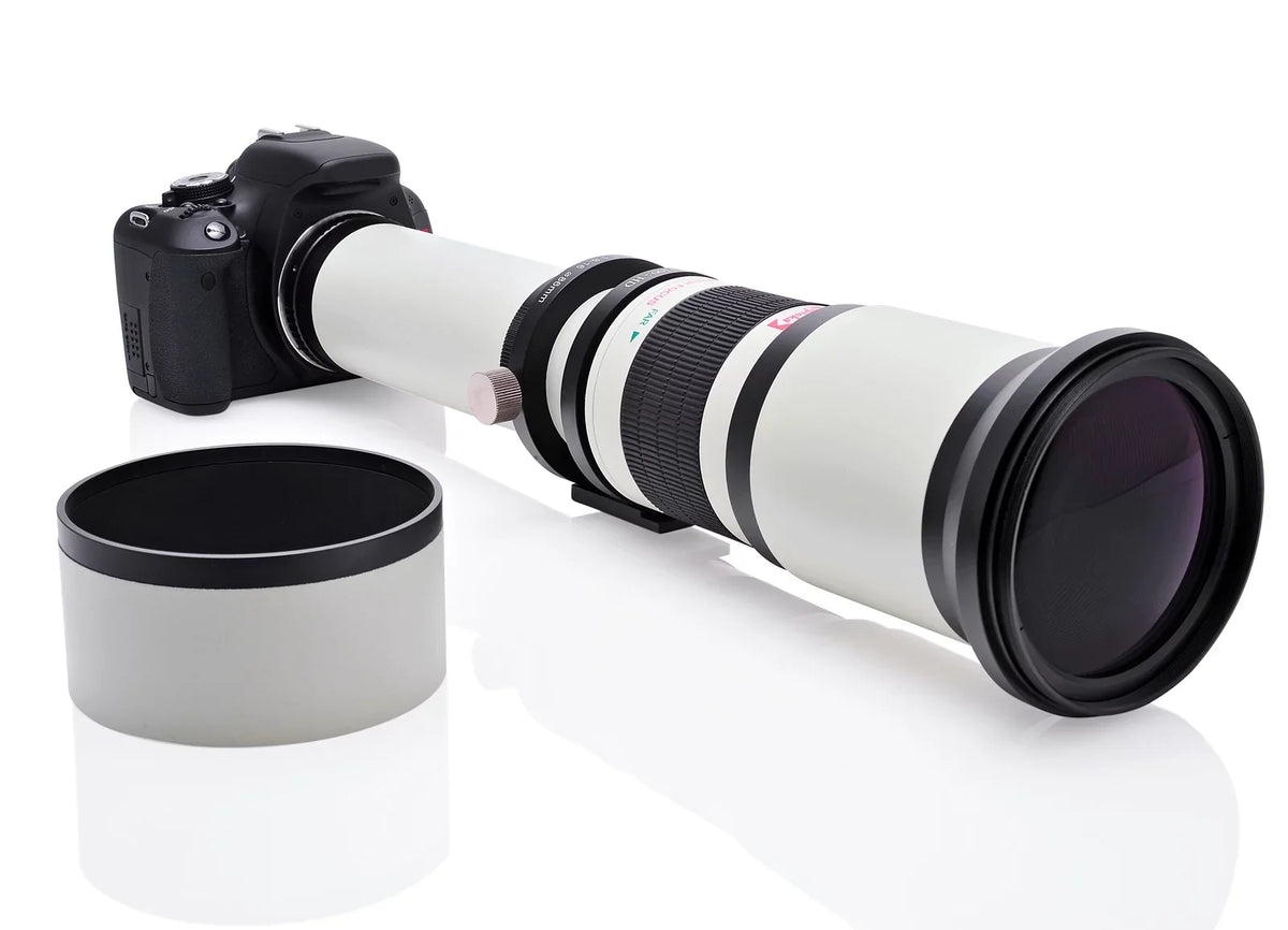 A900, Lens A700, A550, 650-1300mm UV Sony for A68, f/8 (with A55, Alpha Opteka A33, Cameras 1300-2600mm) 2x- + A580, SLR A99 A77, A560, Digital II, A99, A35, A57, A37, A65, Manual A390 Telephoto A58,