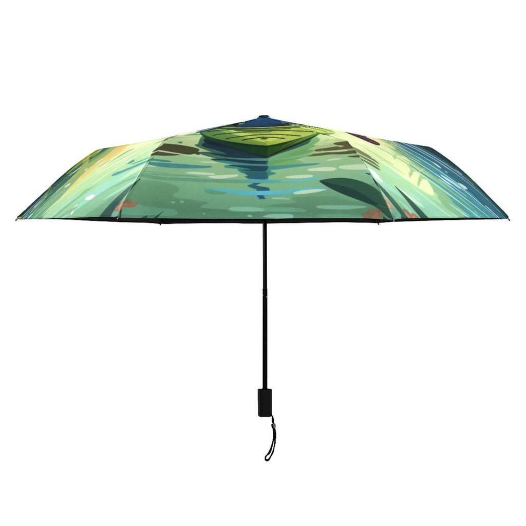 Boating- Size - Rain Compact for Landscape Umbrella Travel Folding 50+ Packable UPF Arc Boating To Umbrella 101 Lightweight Windproof