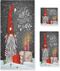 Absorbent of Hand Towel and Washcloth Soft Gnome Bath Towels 3, Set Spa Christmas Gym Towel, with Wellsay Bathroom Towel Hotel for Highly