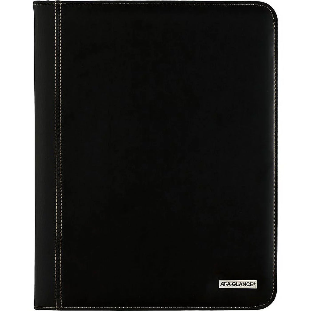 Black, 11", January 2021 January to AT-A-GLANCE® 13-Month x 2020 Padfolio, 9" Executive Monthly