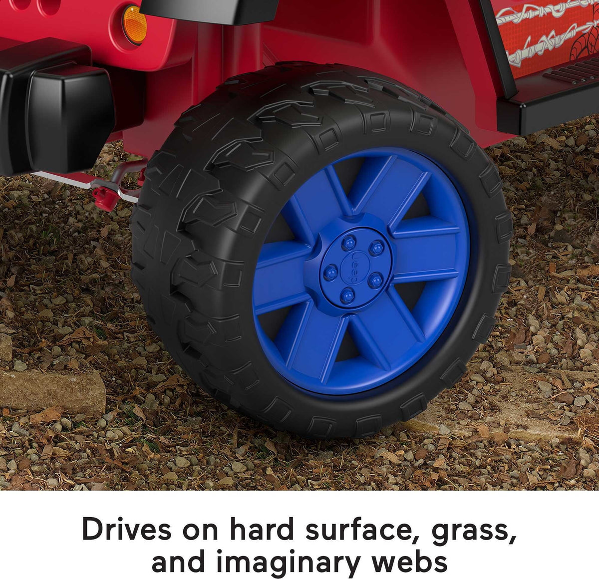 Child a 3-7 Spider-Man Power with Wrangler Sounds, Ages Ride-On Battery-Powered 12V for Vehicle Wheels Jeep