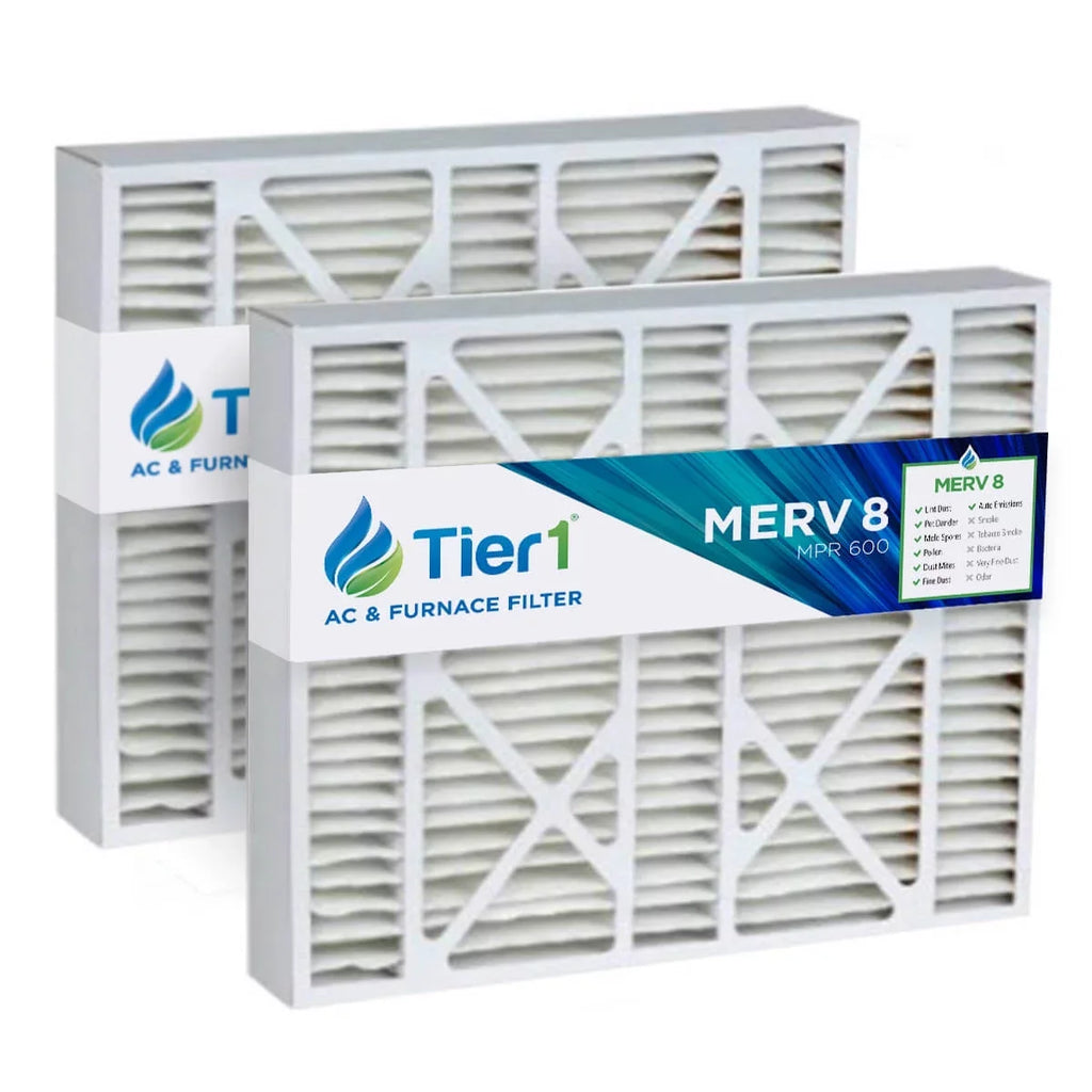 AC Furnace Air Merv 19x20x4-1/4 Tier1 8 for 2 Replacement Carrier Filter Pack
