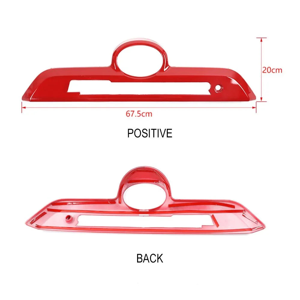Tailgate Bezels Trim Cover Trunk Rear Red Handle Frame Teledu 4Runner Decor