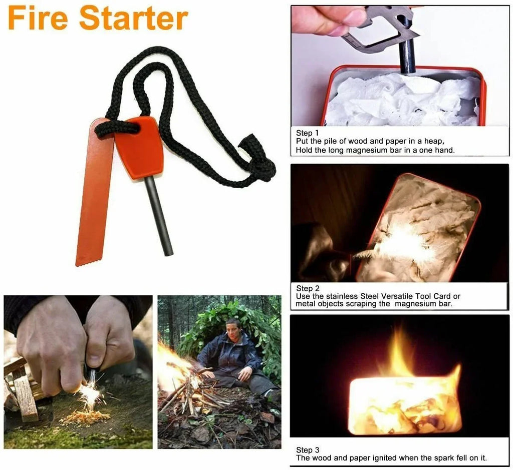 Survival Emergency Kit Gear Tools Outdoor Tactical Camping Camping Kit Military