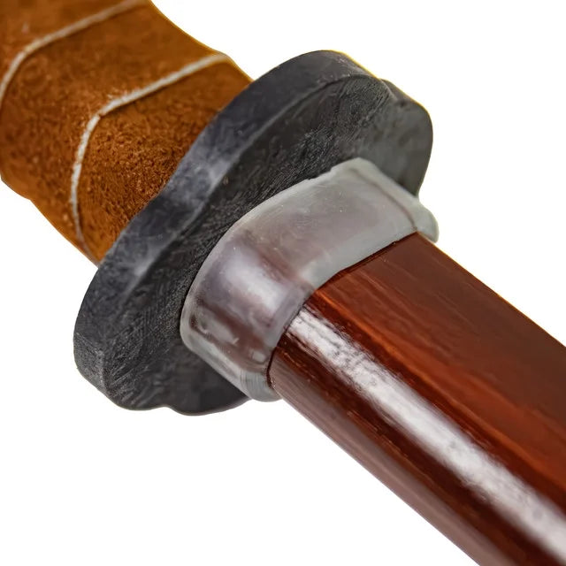 Sparring Training Functional Armory Sword Replicas Leather Practice Sheesham Playful Handle Genuine Katana Brown Wooden