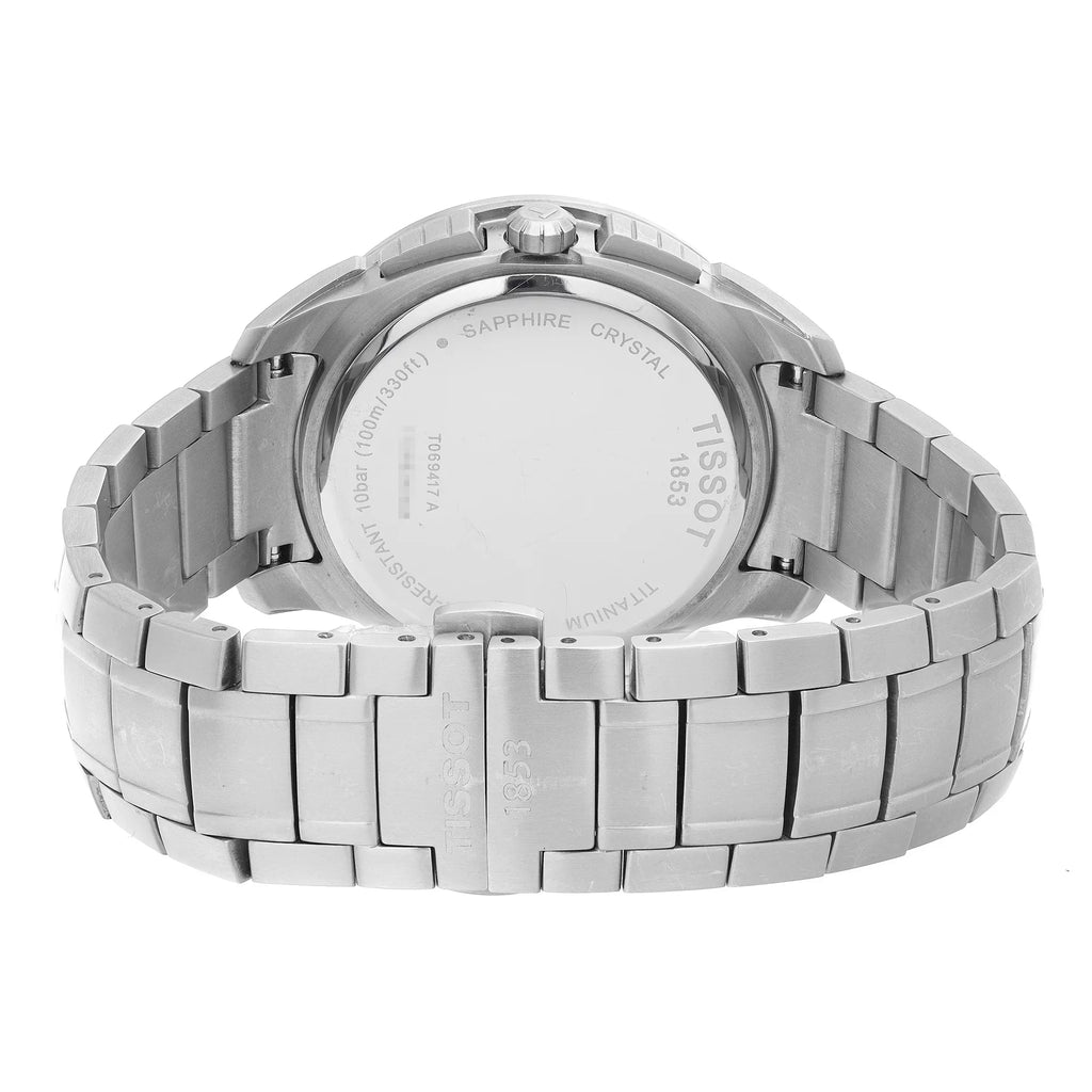 Quartz Tissot Dial T069.417.44.041.00 Mens Watch Titanium T-Sport 43mm Blue