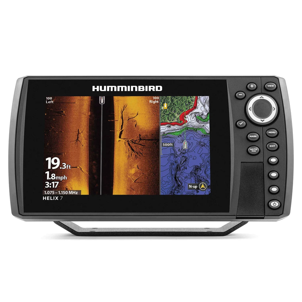 GPS MSI G4N Ethernet Mega with Humminbird CHIRP Side Helix Networkable Imaging Fishfinder and GPS 7