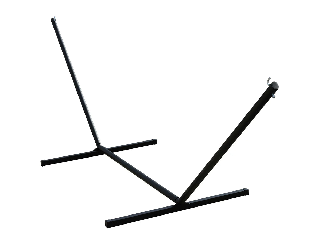 The Stand Hamptons Hammock Steel Hardware 180” Collection With 3-Beam Black