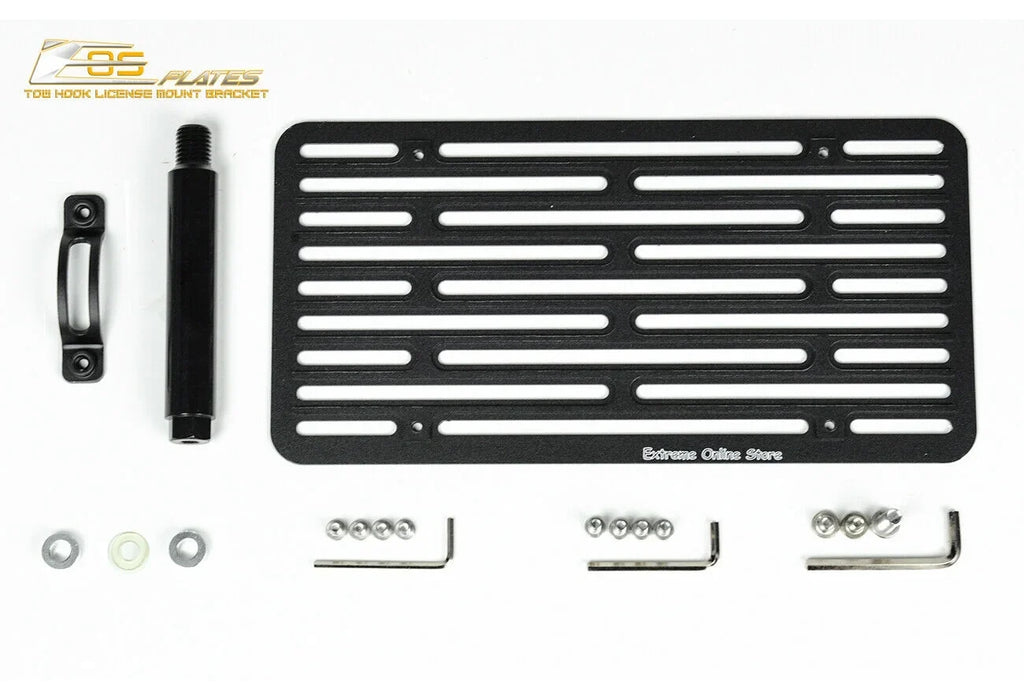 Tow Extreme Tow-119-V2 Plate Hook Online Version Store License Plate Relocator Replacement Mini Cooper EOS 2014-Present Mount for Bracket Bumper Front 2 |