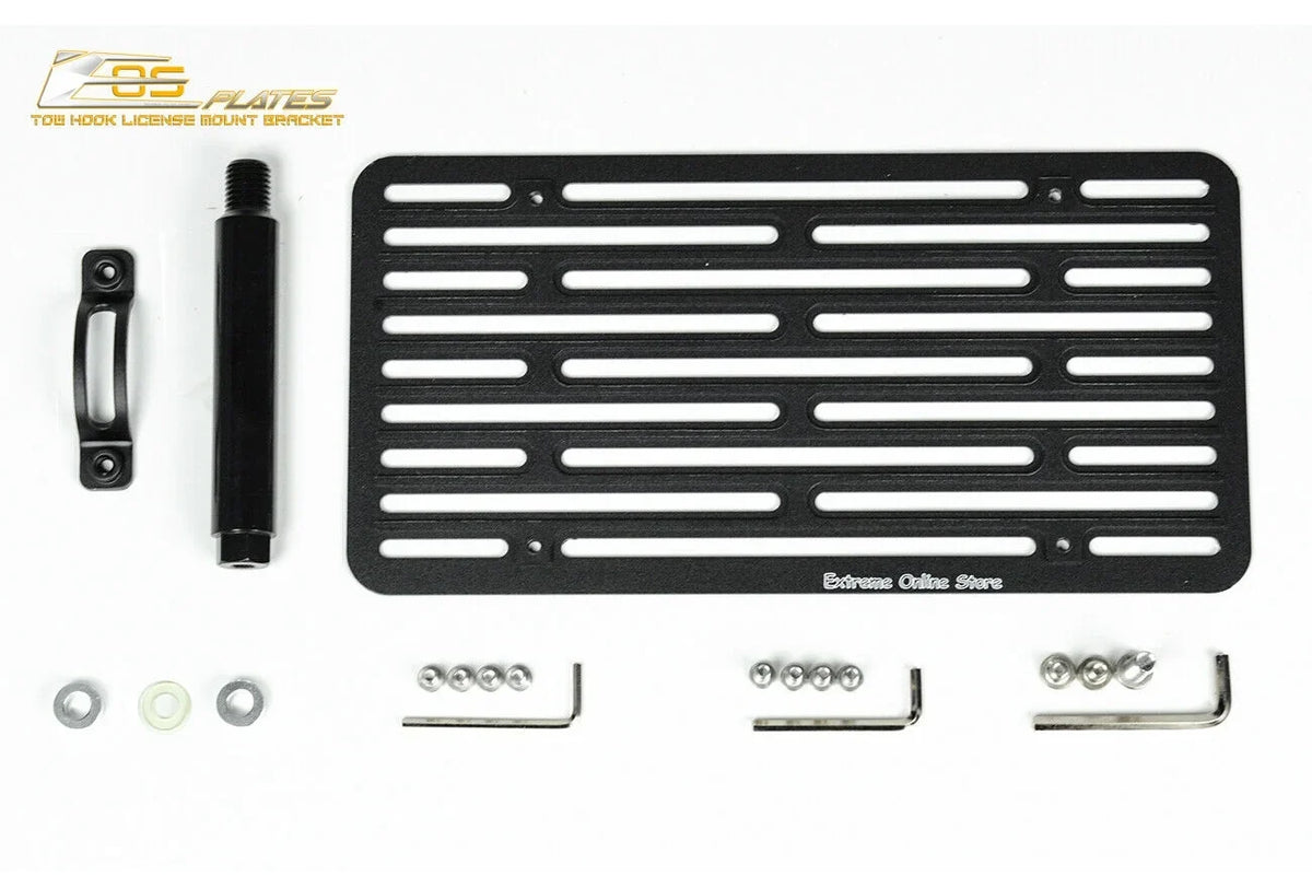 Tow Extreme Tow-119-V2 Plate Hook Online Version Store License Plate Relocator Replacement Mini Cooper EOS 2014-Present Mount for Bracket Bumper Front 2 |