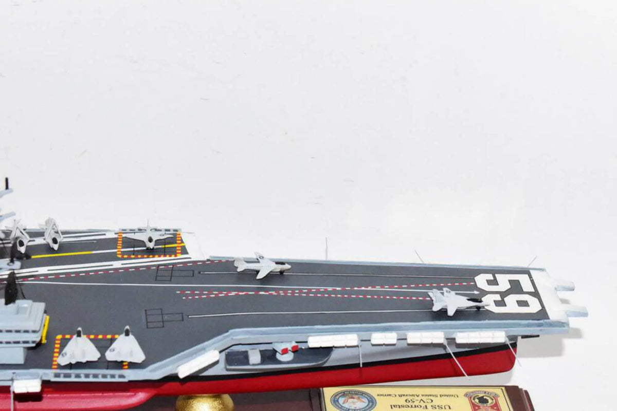 Model,Navy,Scale USS Aircraft CV-59 Class,Mahogany Model,Forrestal Carrier Forrestal