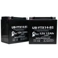 12V, Maintenance GS 2-Pack F800ST, 12AH, CC Activated, Battery 800 UB-YTX14-BS Factory BMW 2010 Free, - UpStart Battery Replacement Motorcycle