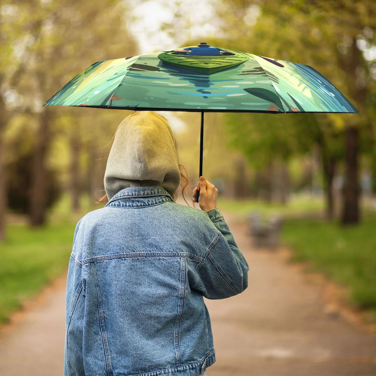 Boating- Size - Rain Compact for Landscape Umbrella Travel Folding 50+ Packable UPF Arc Boating To Umbrella 101 Lightweight Windproof