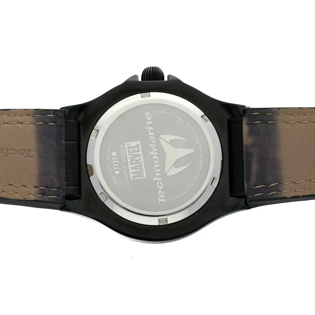 Watch Steel MV3H08 Marvel Hulk Men's Technomarine Leather Quartz PVD Plated