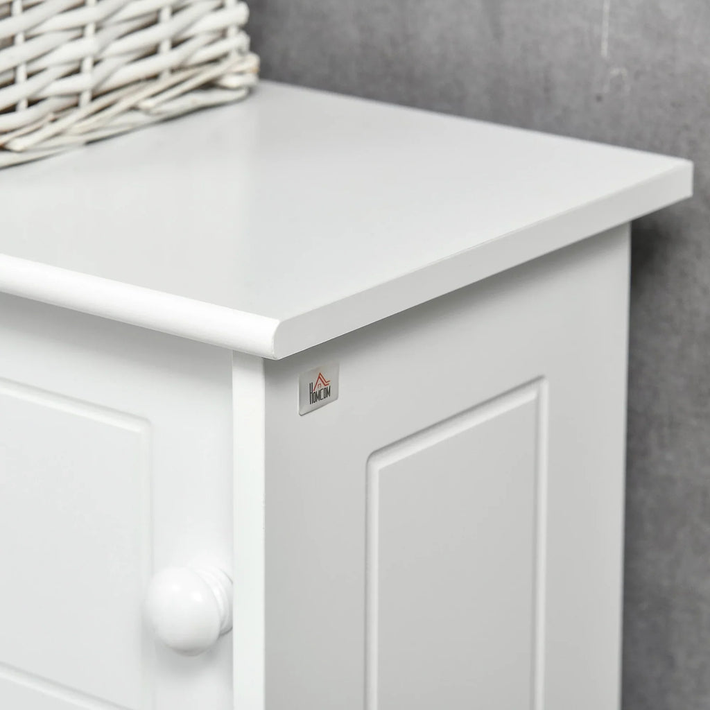 Shelves, Over Storage Toilet Toilet Rack, Organizer Freestanding White kleankin Adjustable Bathroom with the Cabinet, Bathroom