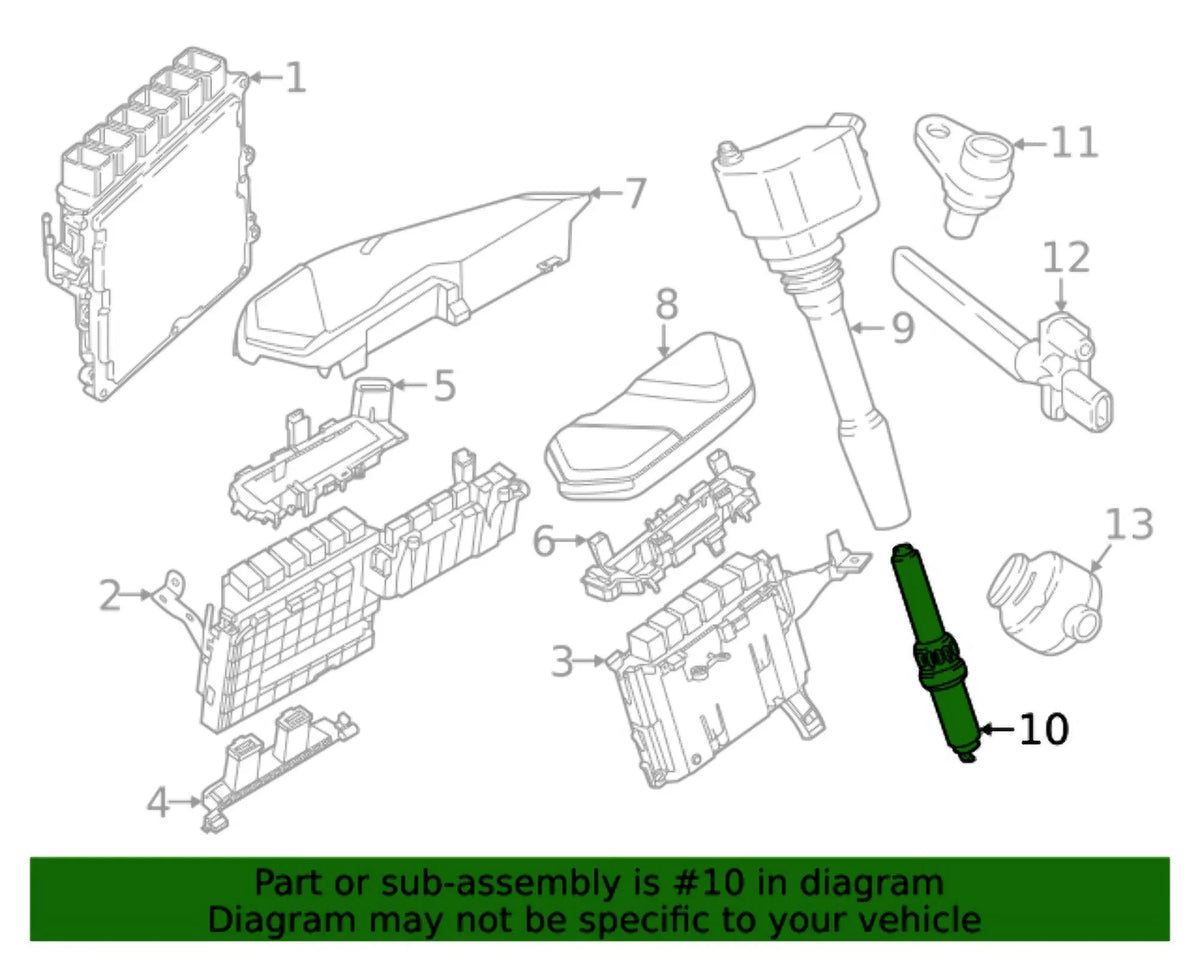 High (2018-2023) New Spark 12120054451 Plug OE Power BMW Genuine