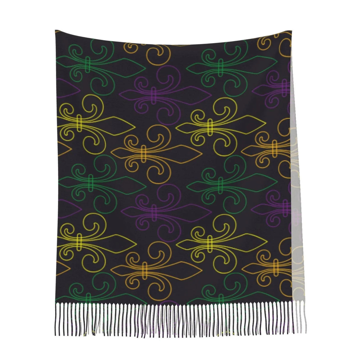 Feel Large Print Soft Cashmere Gras Women Bingfone Scarves Scarf Elegant Winter Mardi Shawl Warm Carnival Wrap For Art Gifts-