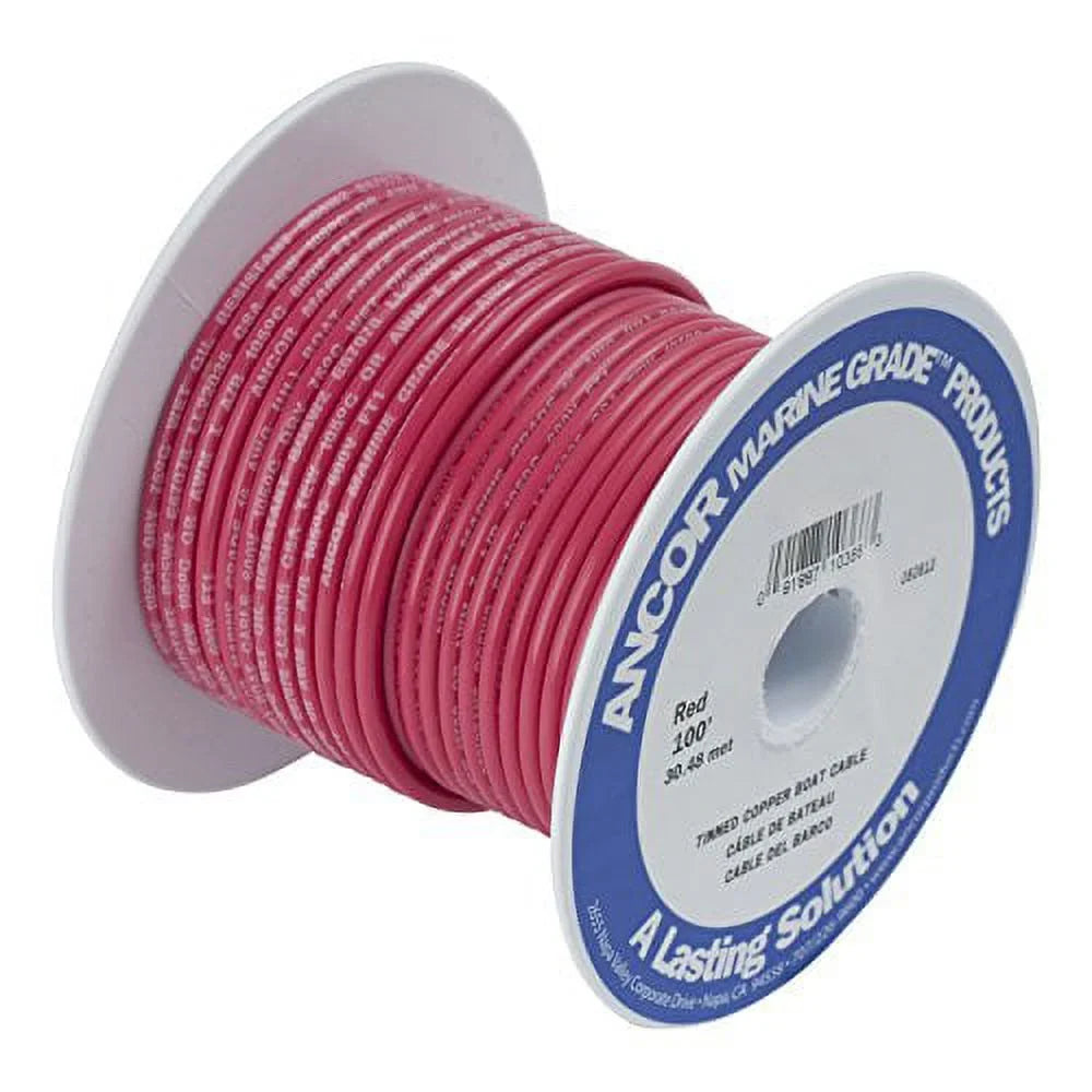 25 Awg) Grade And Ancor Marine 6 Battery (Red, Feet, Cable Wire Primary