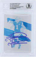 Beckett Plate Printing Certified Tua Authenticated 2021 Authentic Witnessed Fanatics Dolphins #1/1 Impeccable - Miami Card Fanatics Panini Cyan Autographed Tagovailoa #61