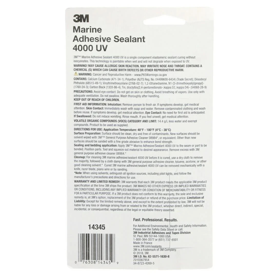 4000 Uv 3M Marine Sealant Adhesive