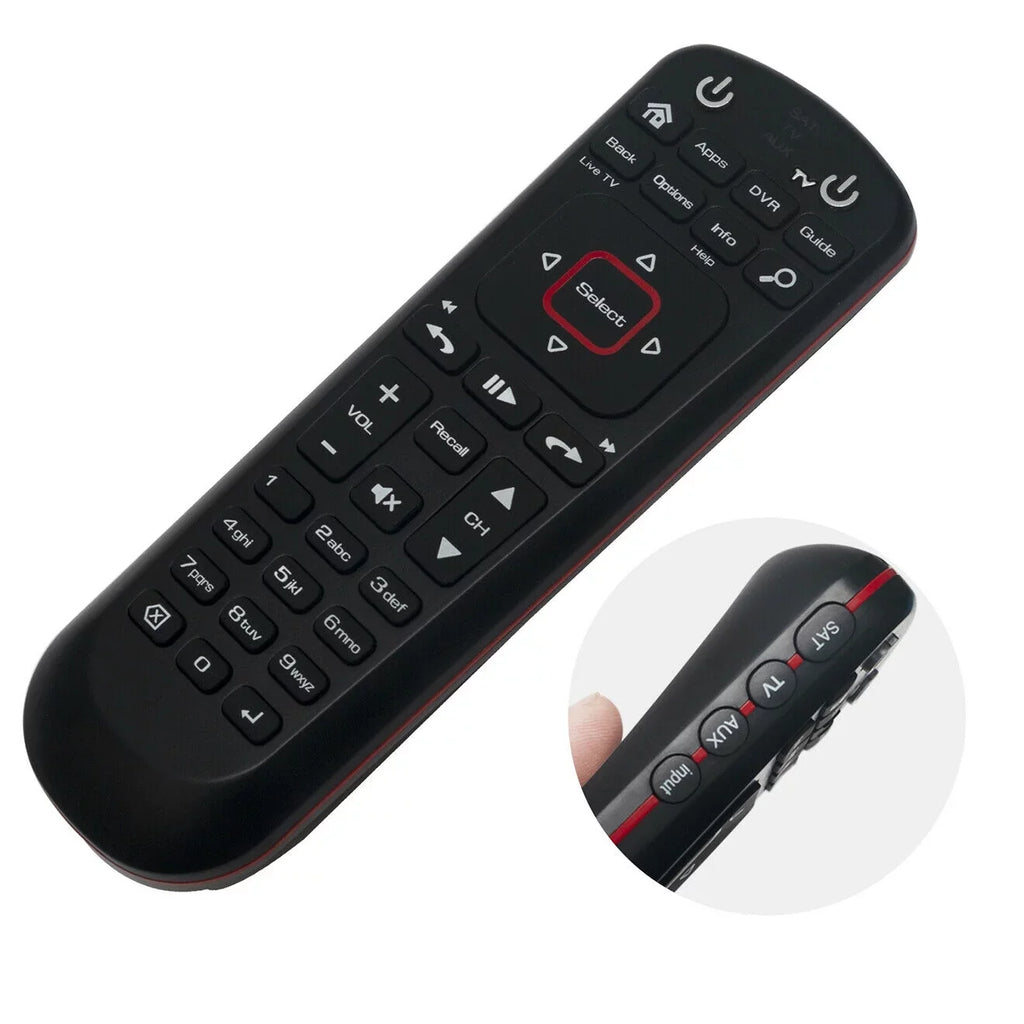 TV Control New Receiver Satellite SAT Replaced Remote AUX for Mode 52.0 w Dish