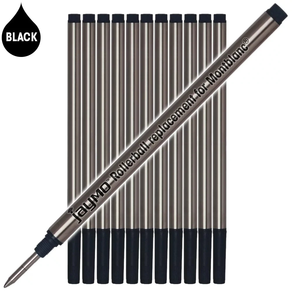 Refill / in Long - - Pen Rollerball Jaymo Replacement mm Black Montblanc 105158 for Measures 4.44 - 113 12