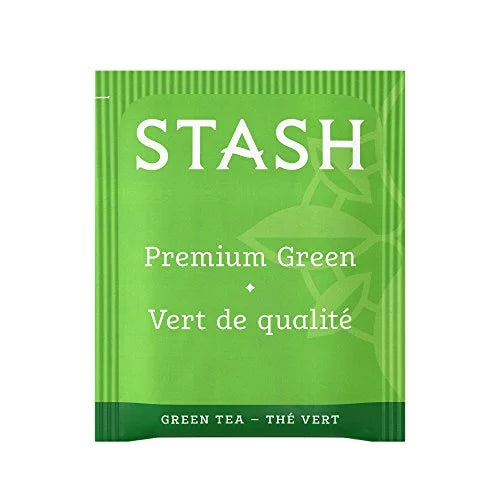 100 Green Tea Tea Premium Box Tea, Stash Bags of