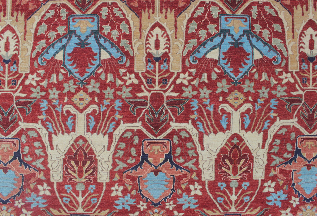 13'7" 9'10" Aria x Ramez Rust/Blue Rug,