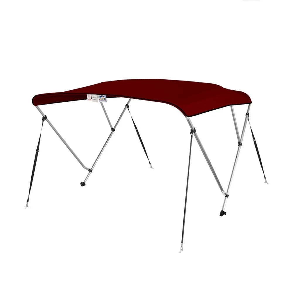79”-84” Bimini Seasons W Burgundy 3 Top 4 Boat Brand Bow x 54”H New Cover